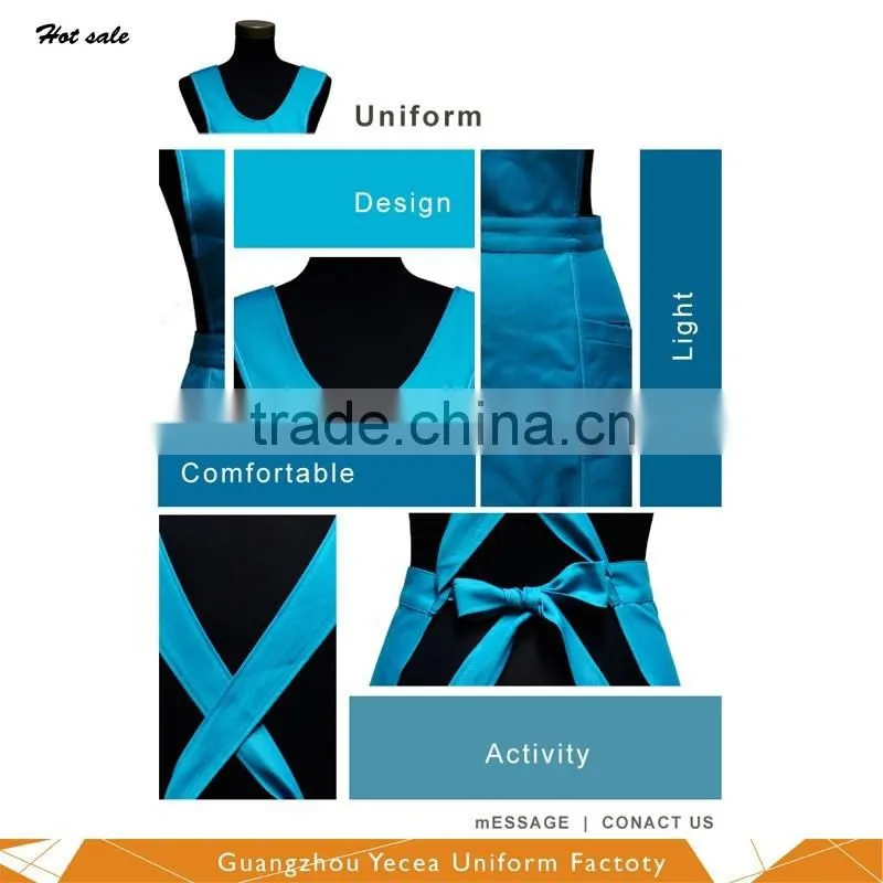 2016 Cotton/PVC Stripe Pattern Chef Apron in cooking/cleaning/garden industry uniform wholesale&Customisation logo