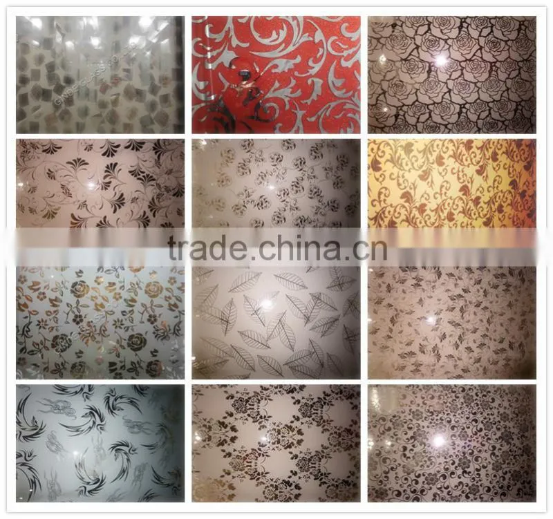 designed acid etched color mirror