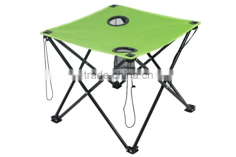 Portable folding camping table