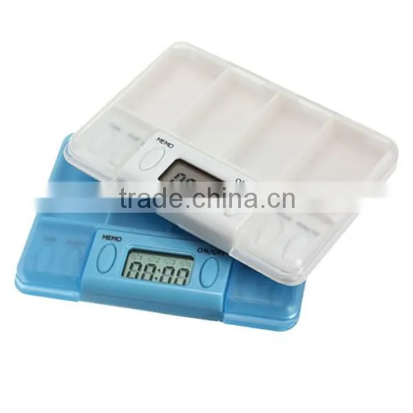 Digital Medication Pills Organizer Multi Alarm Reminder