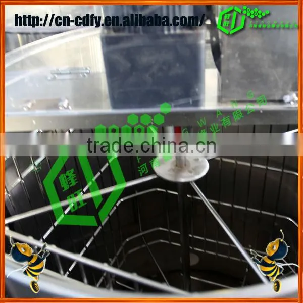 Auto start-stop devices 4 frames electric honey extractor/honey processing equipment