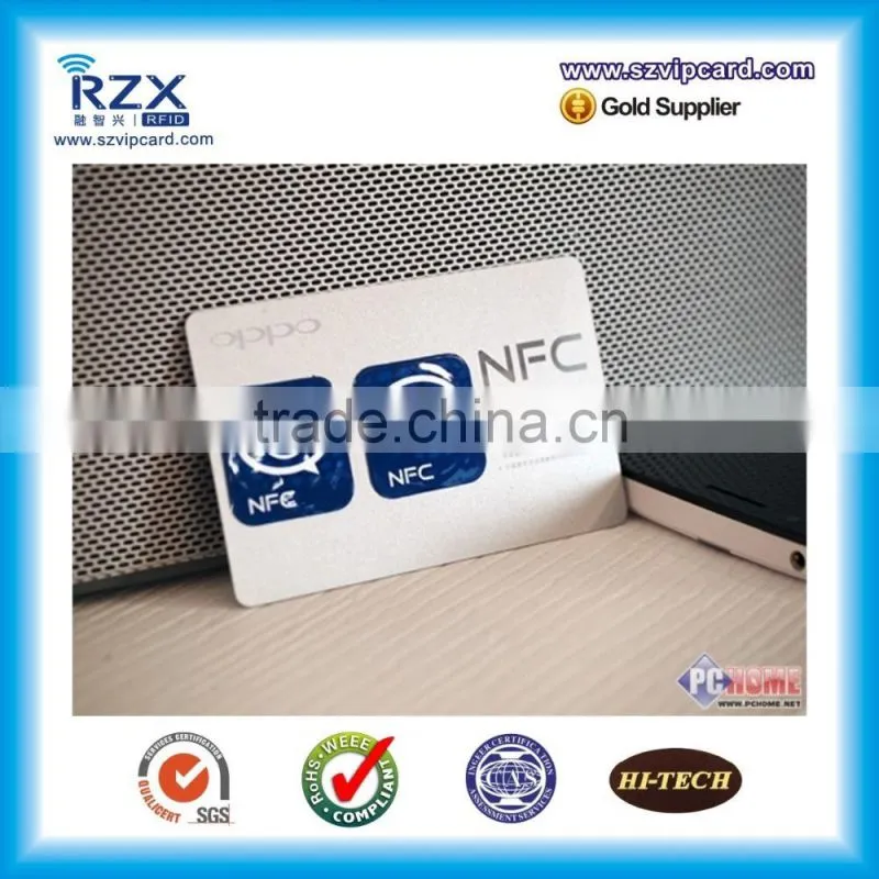 NTAG215 paper roll RFID sticker CMYK printing small NFC tag