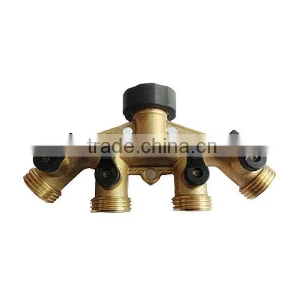 iLot brass 2-way Y Valve Garden Hose Connector - Garden Hose Splitter