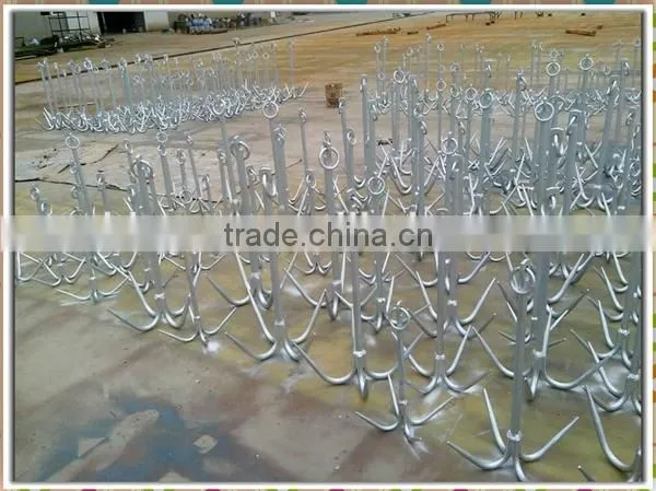 Hot Dip Galvanized 5 Claws Grapnel Anchor