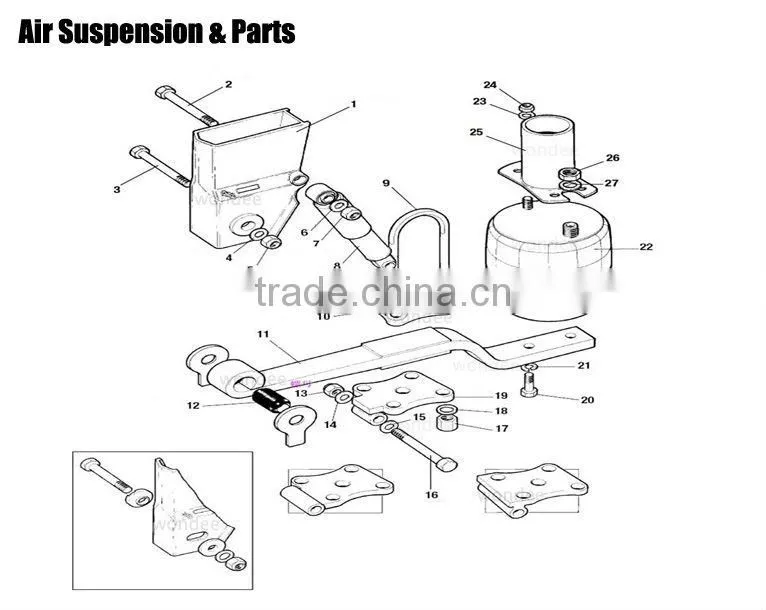 13T Per Axle Air Suspension In China