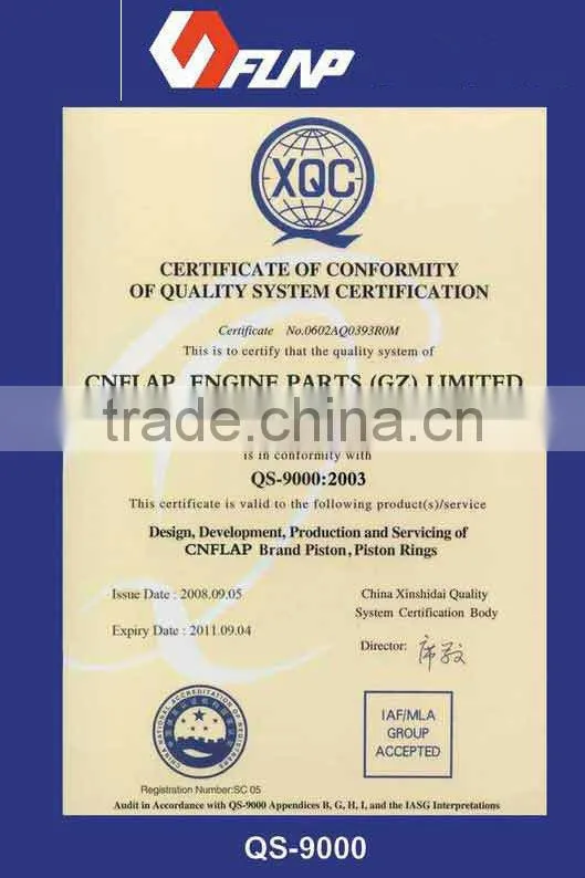 Gasoline generator piston ring
