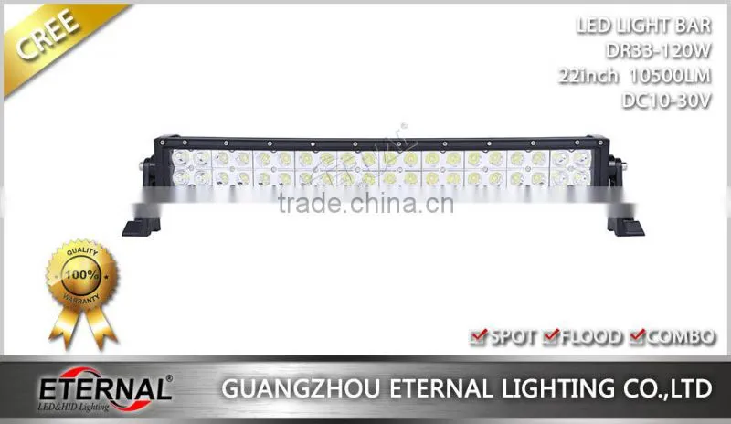 22in 120W high power offroad powersports 4WD UTV ATV SUV 4x4 racing vehicles farm agriculture equipment led light bar