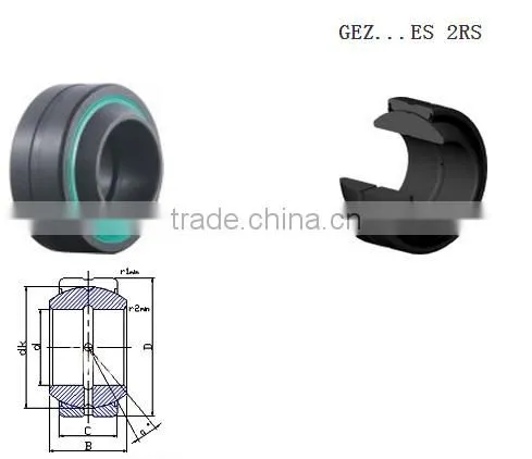 GEZ...ES 2RS series Lubricated Radial Spherical Plain Bearing
