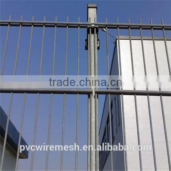 PVC coated welded steel wire double wire fence