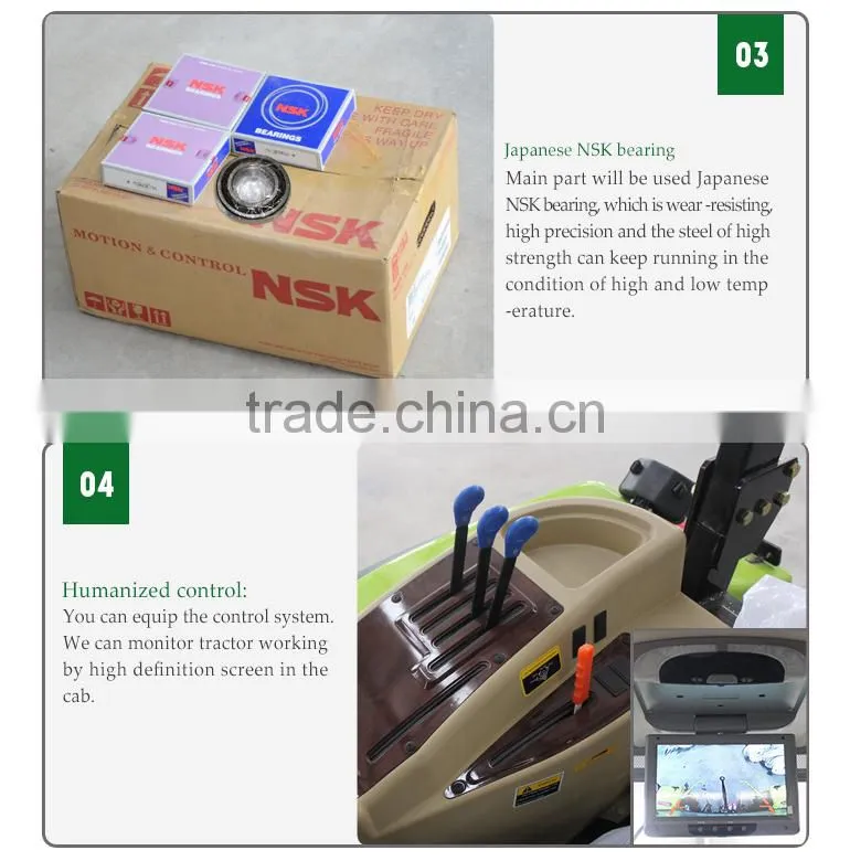 130HP 4WD TRACTOR WITH SUNROOF AND Japan NSK bearing