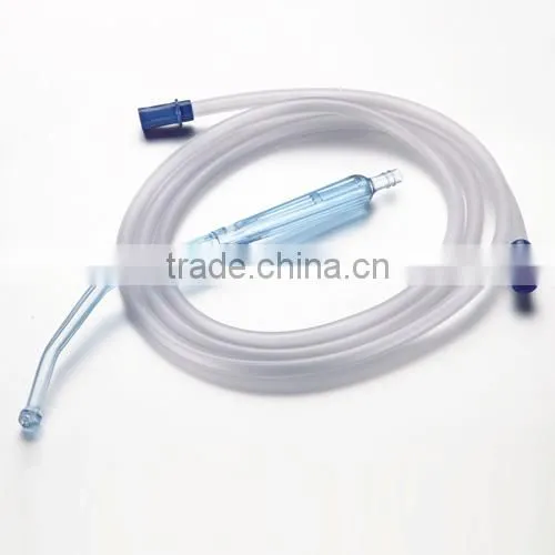 hospital suction connecting tube with yankauer handle