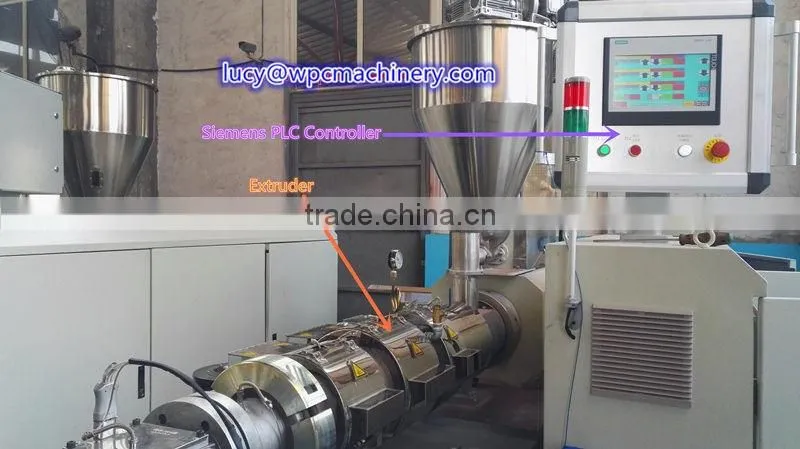 Wood Plastic WPC Outdoor Fence Panels Composite Machine wpc profile machinery