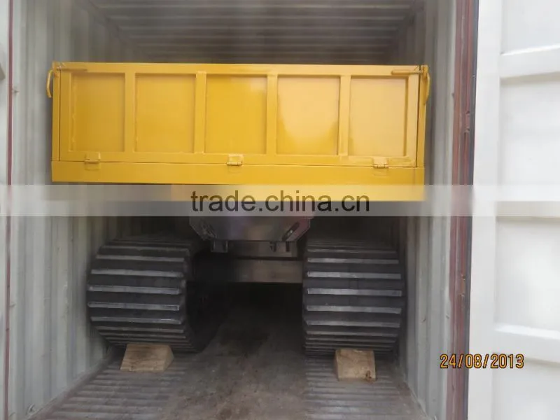 6 tons capacity full rubber track dumper in stock for sale