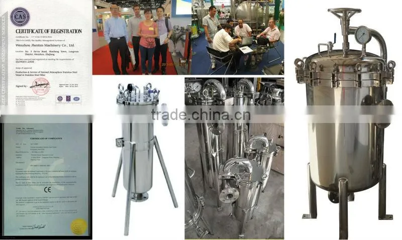 Professional manufacture large capacity stainless steel industrial filters