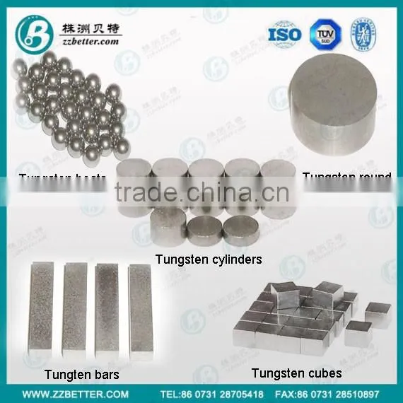 1/4 3/16 inch high density heavy alloy tungsten cube