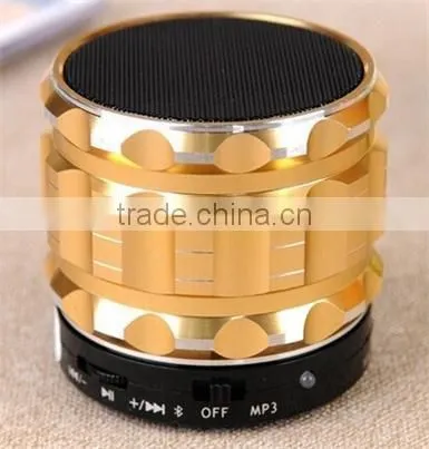 New 2014 Portable Mini Bluetooth Speaker / Metal Steel Wireless Smart Hands Free Speaker / Outdoor portable Bluetooth Speaker