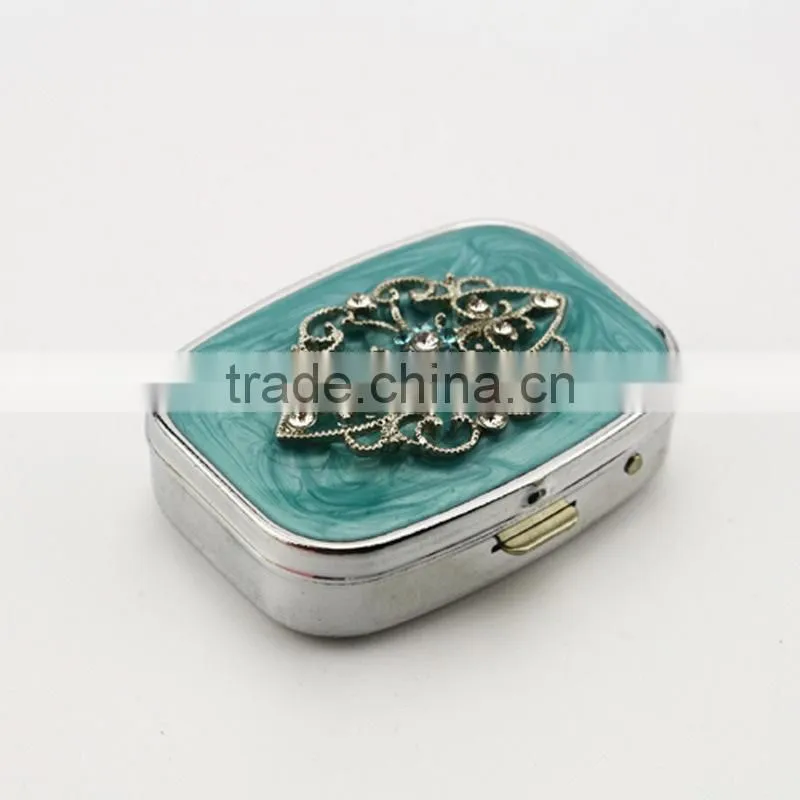 metal pill box antique/metal pill box/pill box metal/metal wholesale pill box/decorative metal pill box