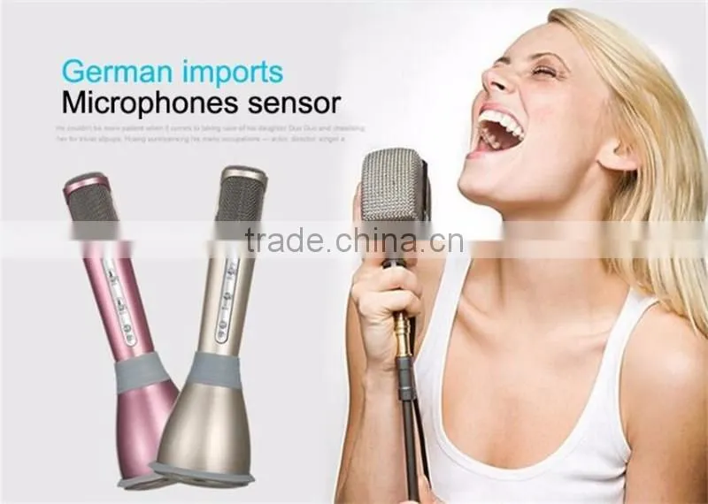 K068 Portable Home KTV Karaoke Player Wireless Microphone and Speaker Portable Wireless Microphone Karaoke Player