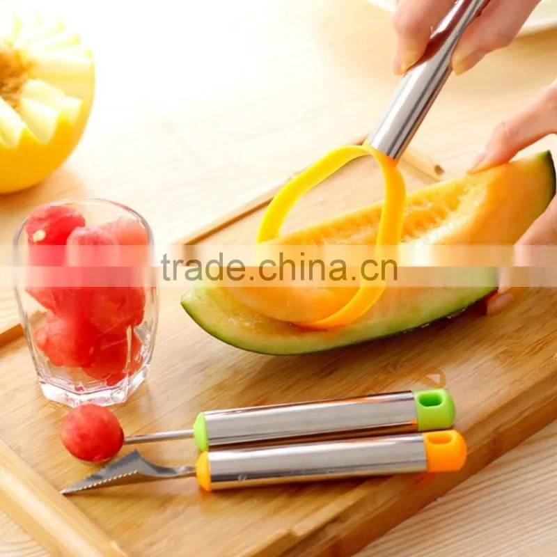 Multifunction Fruit Spoon Peeling Device Stainless Dig Fruit Kit