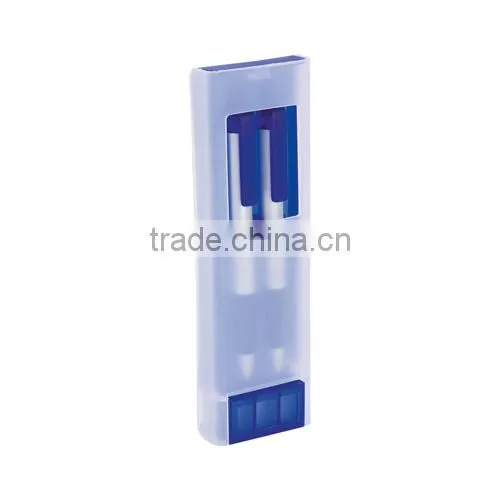 Popular ballpoint pen and mechanical pencil set in plastic box