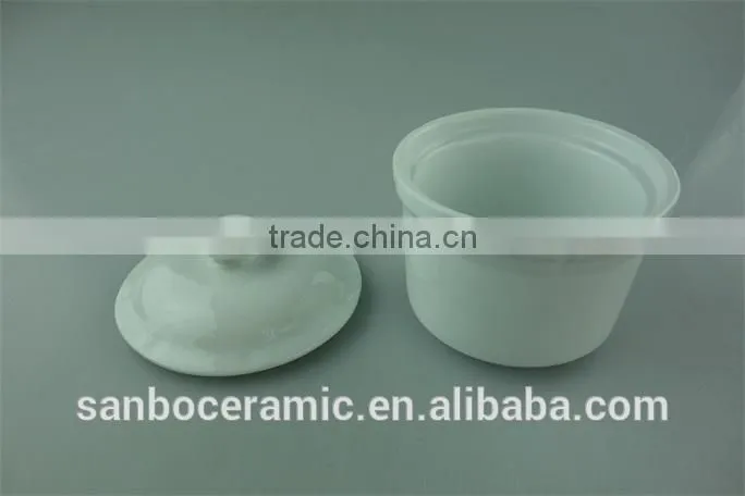 Cheap White Ceramic SoupTureen Jar with Cover