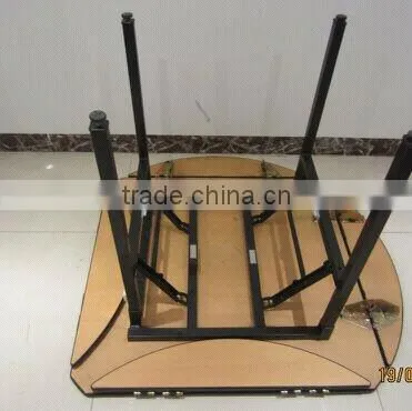 Hot sale PVC Covered Plywood Square/Round Folding BanquetTable QZ6008