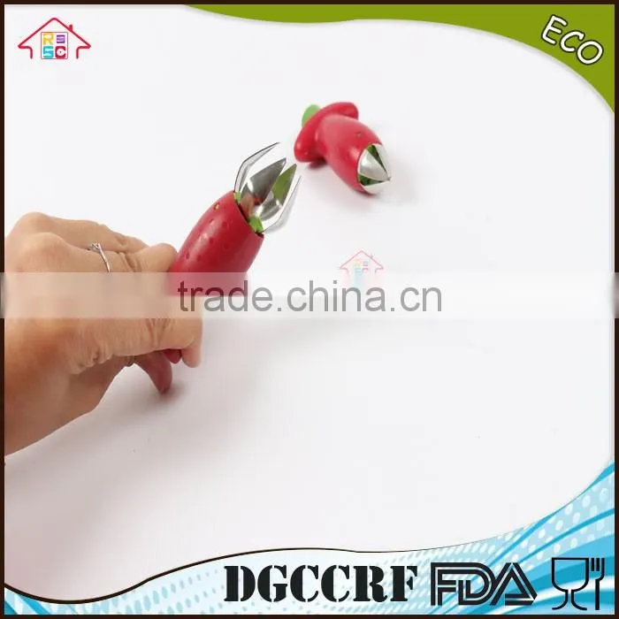 NBRSC Over 10 Years Experience fruit and vegetable plastic Strawberry corer Kitchen Tool Strawberry Huller Kitchen Fruit Tool