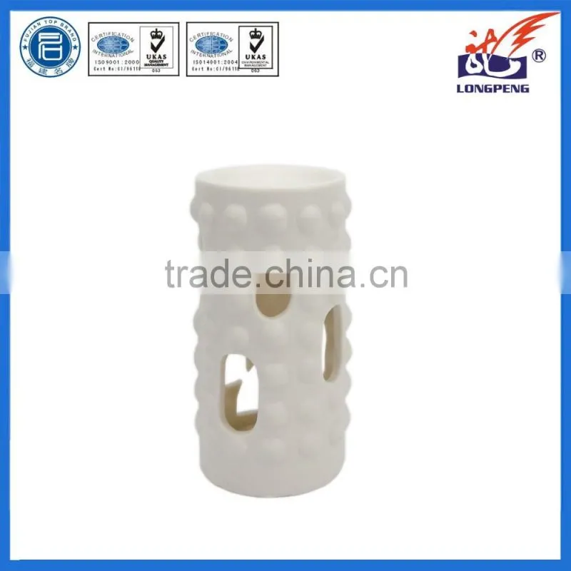 2016 Eco-Friendly Elegant White Home Decorative Ceramic Oil Warmer Incense Aroma Oil Burners