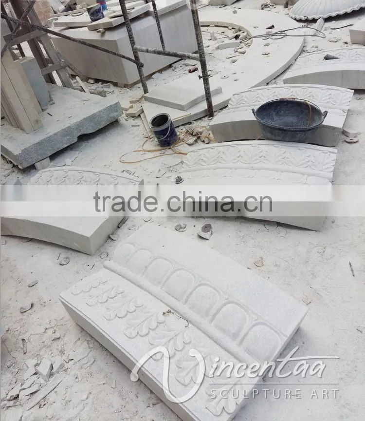 outdoor landscape decoration stone carving woman pouring water statue
