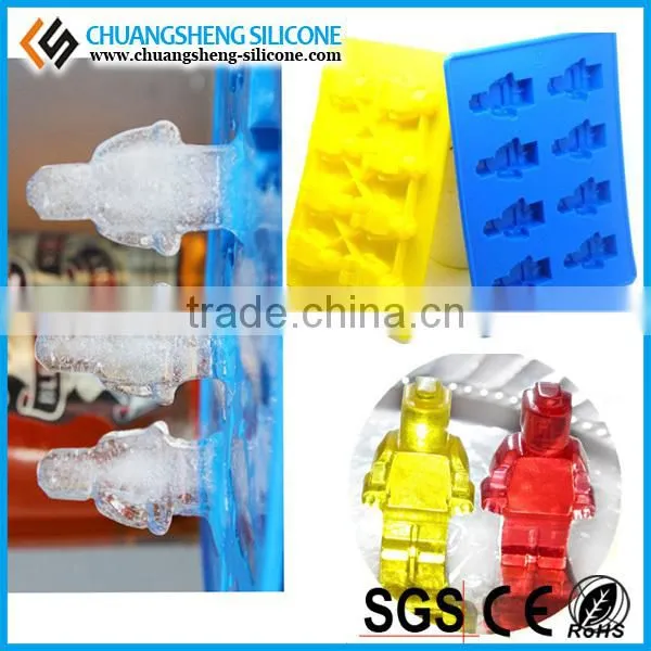 Mini robot shape ice cream mold, ice cube tray, freeze tooling