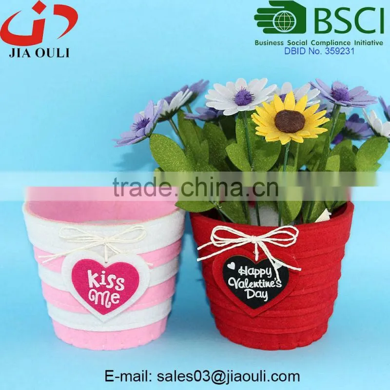 BSCI Audit Factory Ceramic Christmas flower pot, boot shape planter