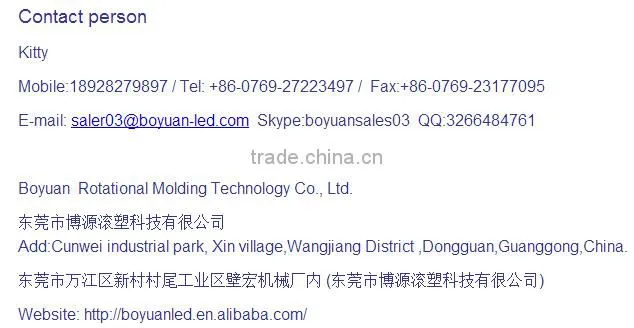 Plastic rotational party and wedding decoration led column