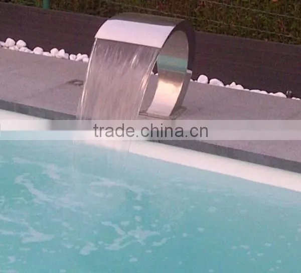 Water curtain for swimming pool and spa swimming pool fountain nozzles