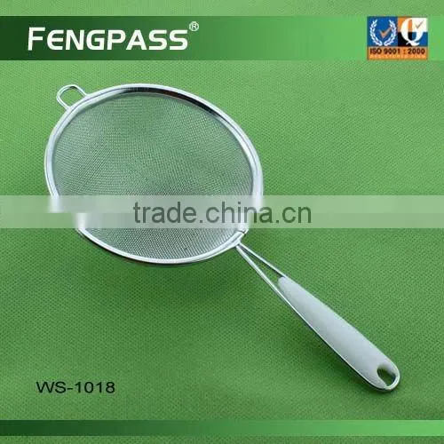 Stainless steel wire mesh colander strainer WS-1005-02