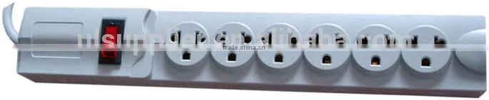 S10238 Power Strip Surge Protector 6 Outlets 6ft Extension Cord socket