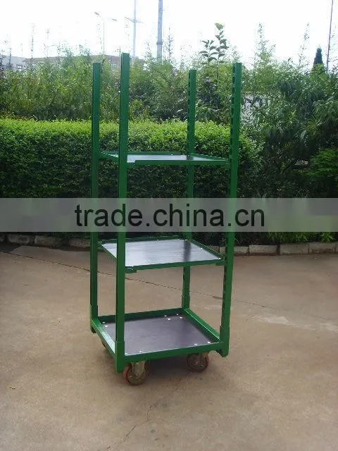 Danish Flower Trolley ,Plants Trolley, Steel Rolling Trolley Tool cart
