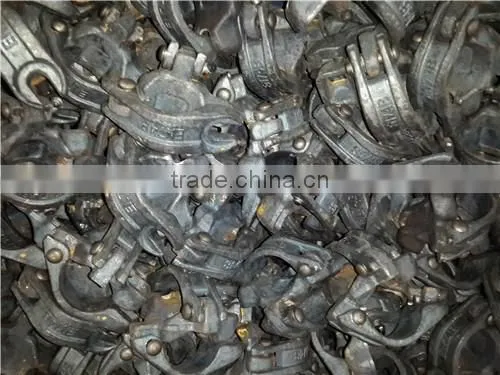 Scaffolding pressed spring rapid clamp for formwork tie rod