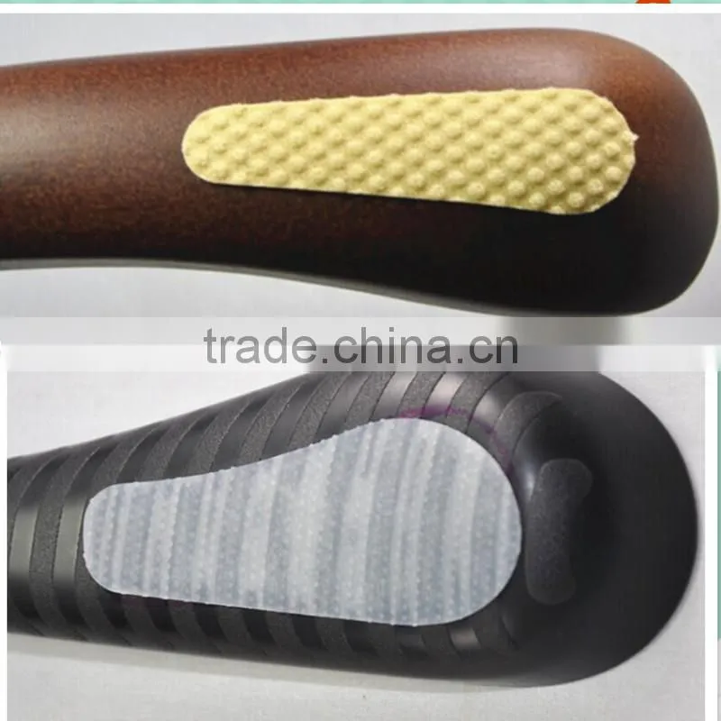 transparent silicone non-slip hanger strips for wooden coat hanger printed