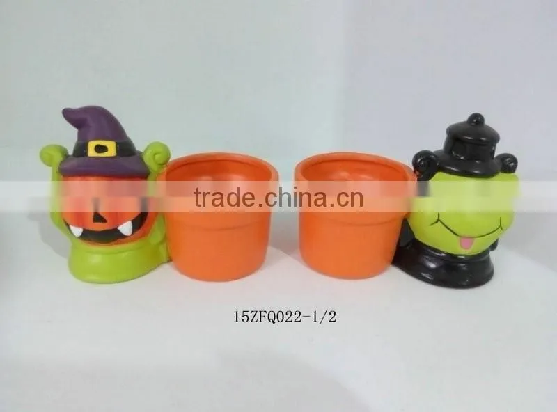 Halloween decorations ceramic flower pots
