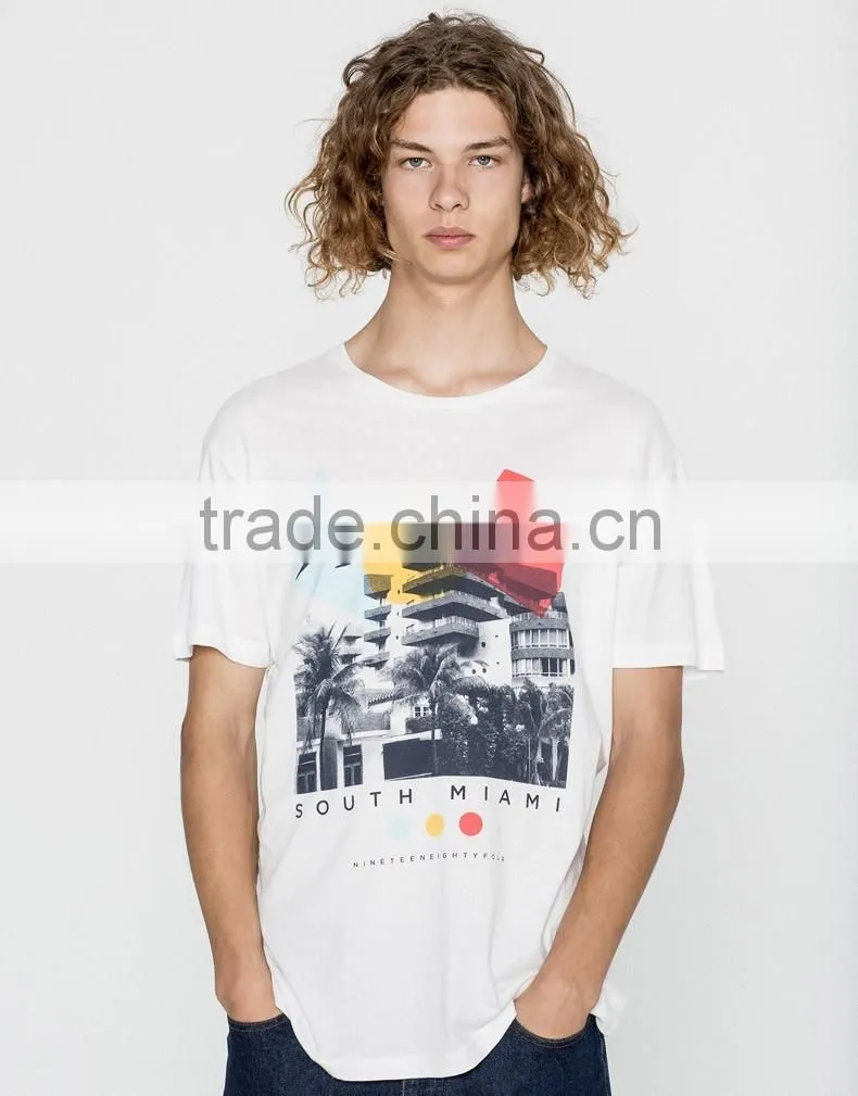 100% Cotton t-Shirt fashion design pattern printed mens tops blouse man printing t-shirt
