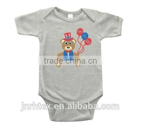 100% soft cotton baby sweat romper printing for kids