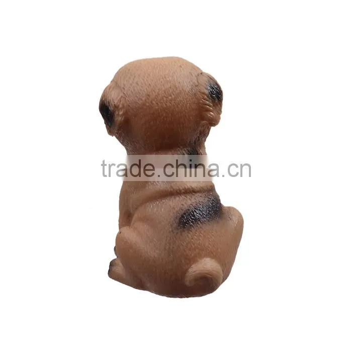 Vinyl Giggle Ball Training Chew Sound Activity Squeaky Toy Dog Animal Brown