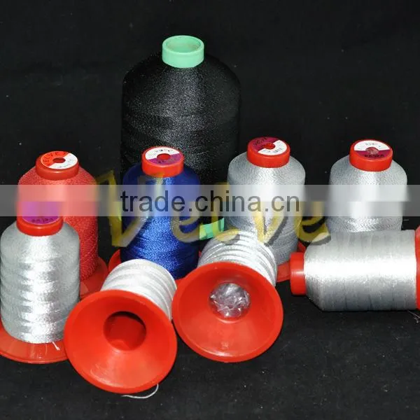 carbon stainless steel silver coated conductive sewing thread