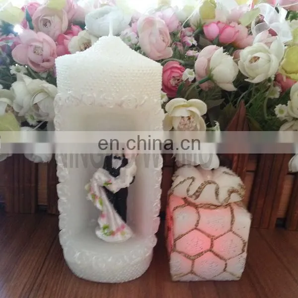 wedding/home decoration/valentine hand carved candles