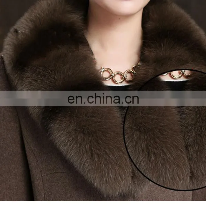 Garment Collar Accessories Fox Fur Trim For Coats