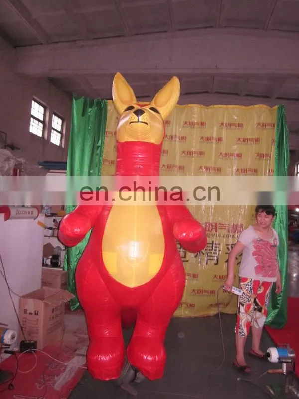new design popular cute inflatable kangaroo costume for advertising