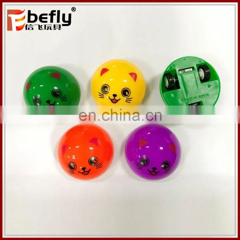 Animal emoji plastic pull backt toy for vending machine