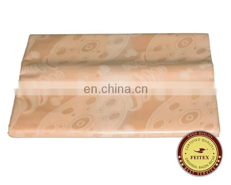 New Design Different Kinds Fabric Multi Colors Shadda Guinea Brocade Cotton Wholesale Bazin Riche Chinese Garment Fabric FEITEX