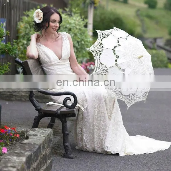 Wholesale 15 cm cheap lace hand fan for wedding decoration