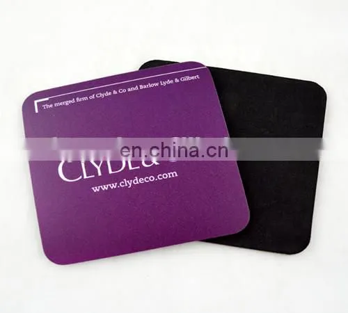 square design glass cup coaster